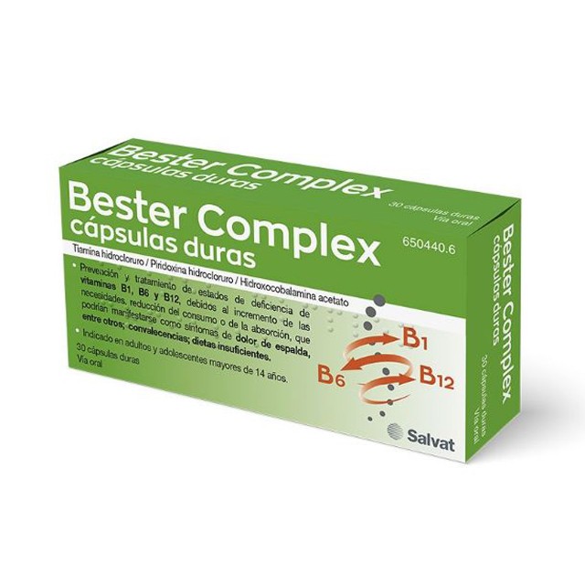 Bester complex 30 capsulas duras