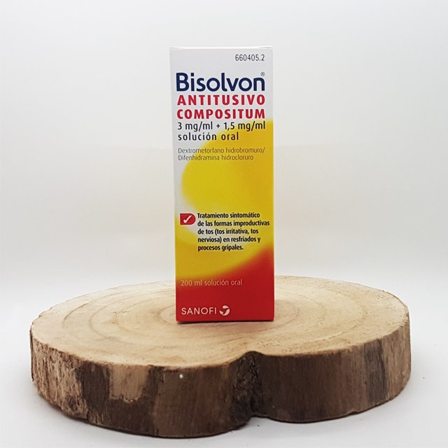 Bisolvon Antitusivo Compositum 3 mg / ml + 1,5 mg / ml solución oral