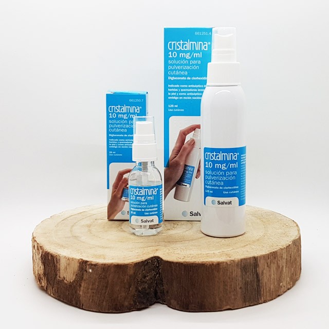 Cristalmina 10 mg/ml solución para pulverización cutánea
