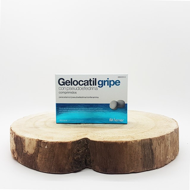 Gelocatil gripe con pseudoefedrina 20 comprimidos
