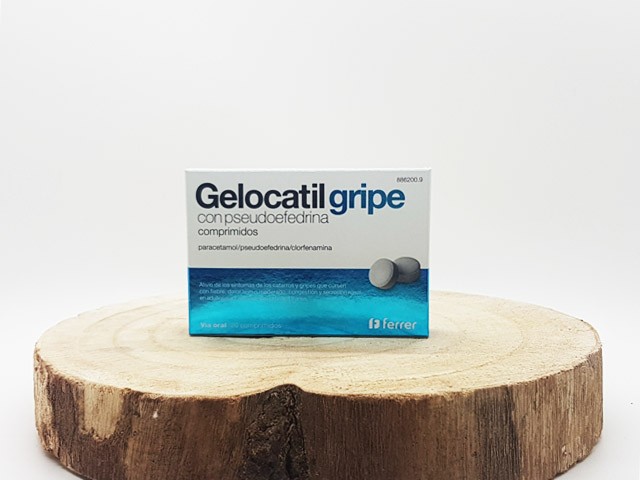 Gelocatil gripe con pseudoefedrina 20 comprimidos