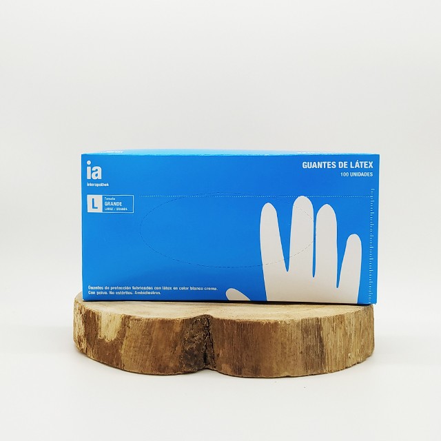 Guantes Latex interapothek 100 unidades