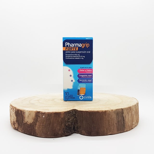 Pharmagrip forte polvo para solución oral 10 sobres