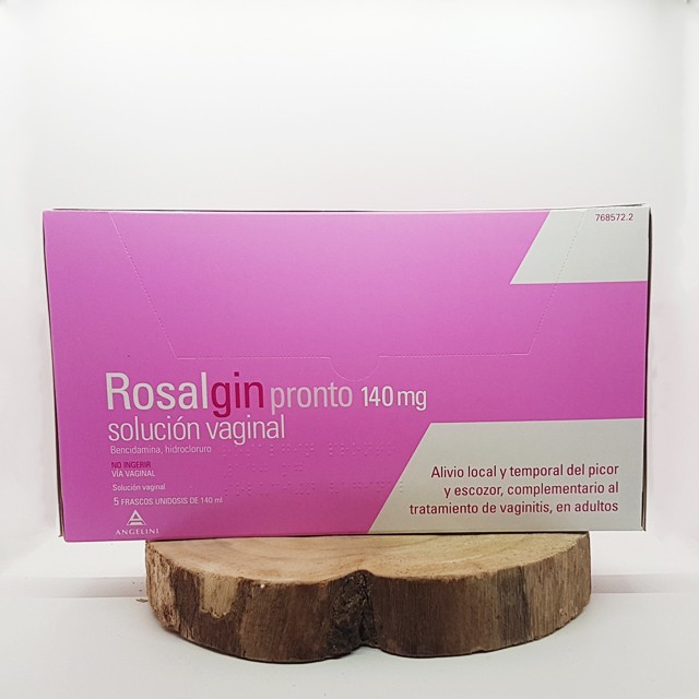 Rosalgin pronto 140 mg solución vaginal 5 unidosis 140 ml