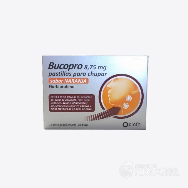 Bucopro 8,75 mg pastillas para chupar sabor naranja
