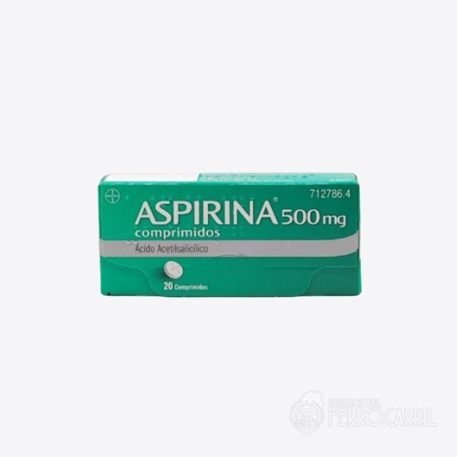 Aspirina 500 mg 20 comprimidos