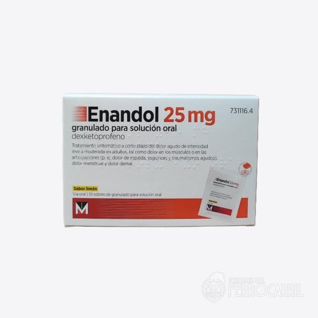 Enandol 25 mg 10 sobres sabor limón