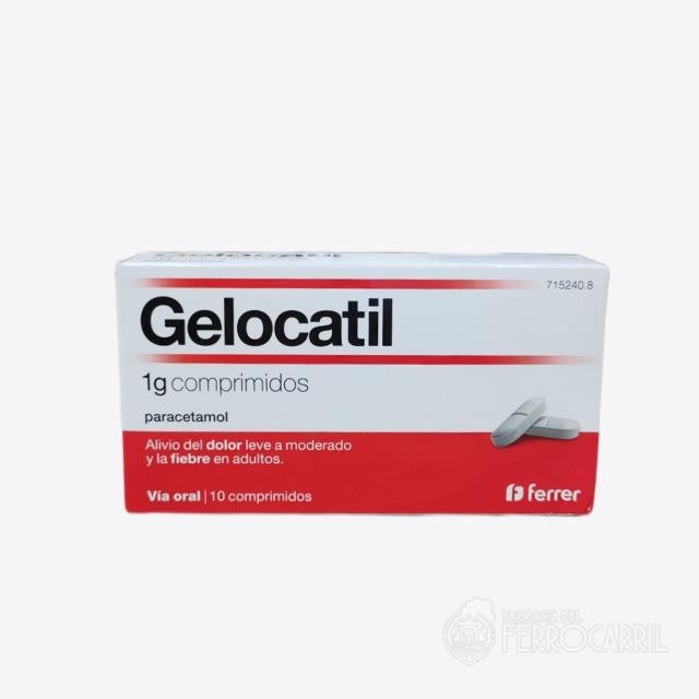Gelocatil 1g 10 comprimidos