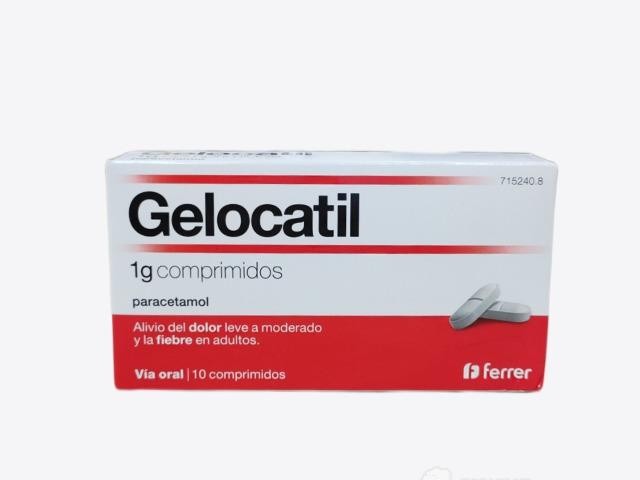 Gelocatil 1g 10 comprimidos