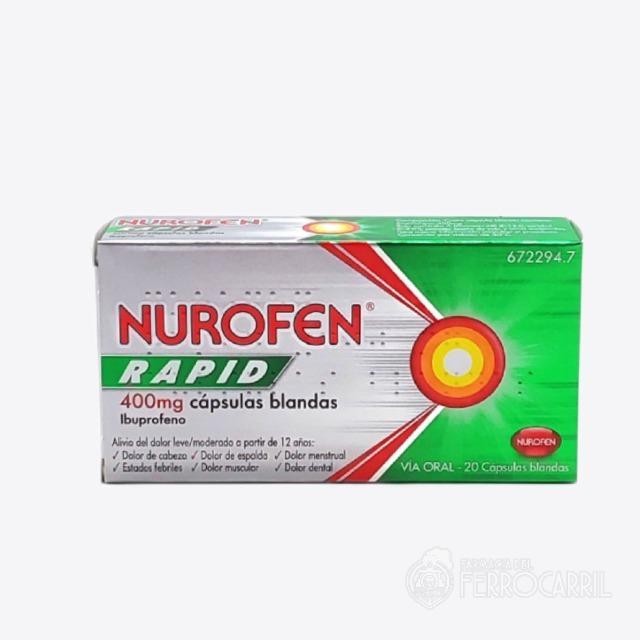 Nurofen rapid 400mg 20 cápsulas blandas