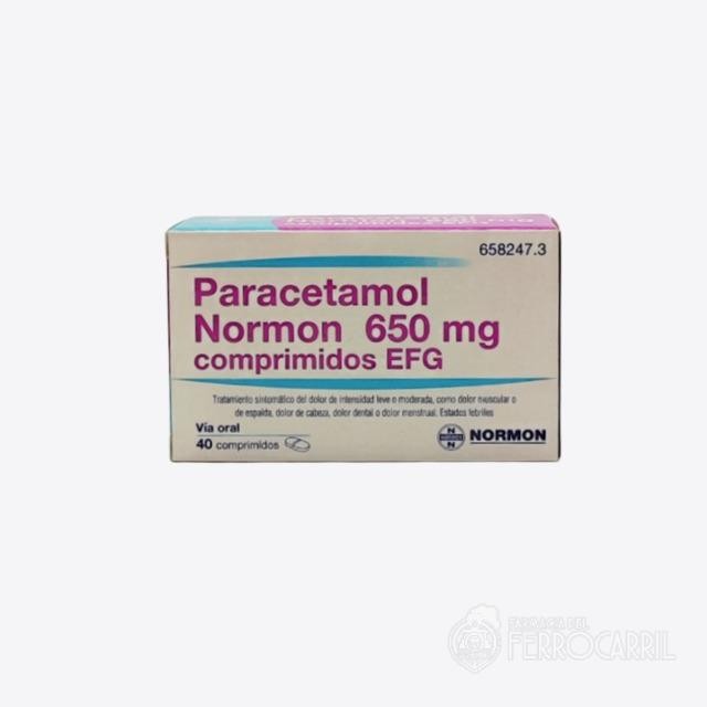 Paracetamol Normon 650 mg 40 comprimidos