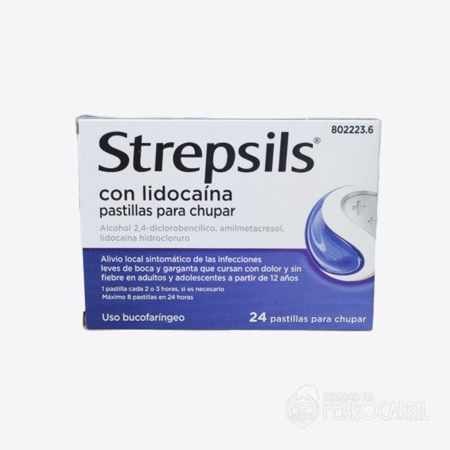 Strepsils con lidocaína 24 pastillas para chupar