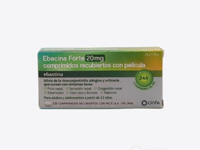 Ebacina Forte 20 mg 10 comprimidos