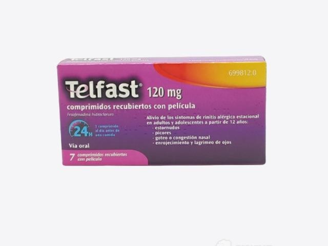 Telfast 120 mg 7 comprimidos