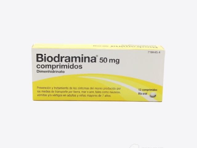 Biodramina 50 mg 12 comprimidos