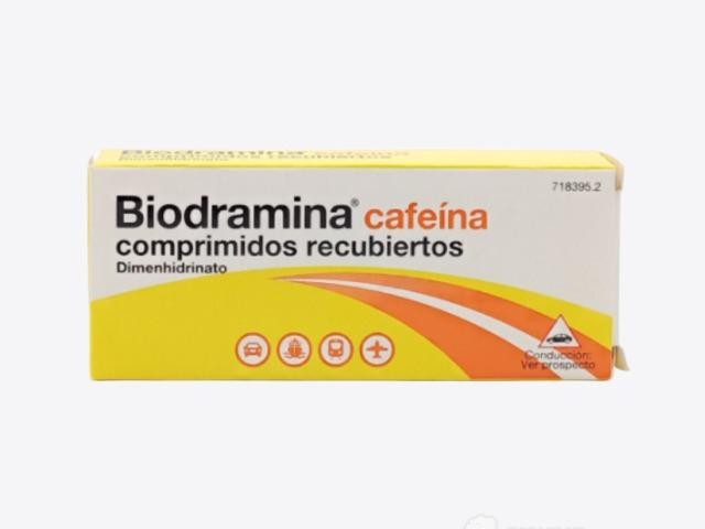 Biodramina cafeína 12 comprimidos recubiertos