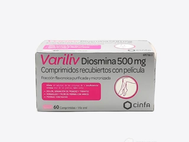 Variliv Diosmina 500mg 60 comprimidos