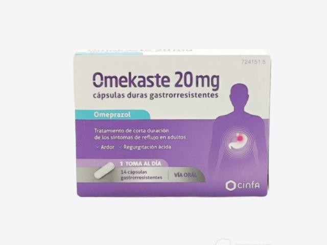 Omekaste 20 mg 14 cápsulas gastrorresistenes