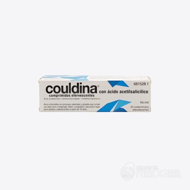 Couldina con ácido acetilsalicílico 20 comprimidos efervescentes