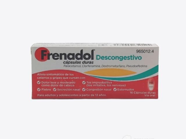 Frenadol descongestivo 16 cápsulas duras