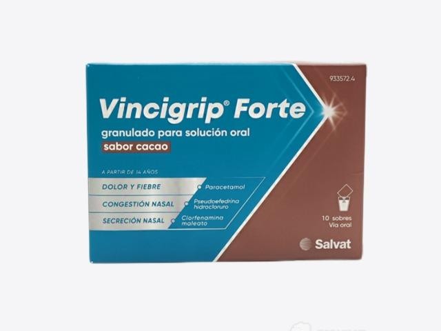 Vincigrip Forte 10 sobres sabor cacao