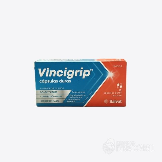 Vincigrip 12 cápsulas duras