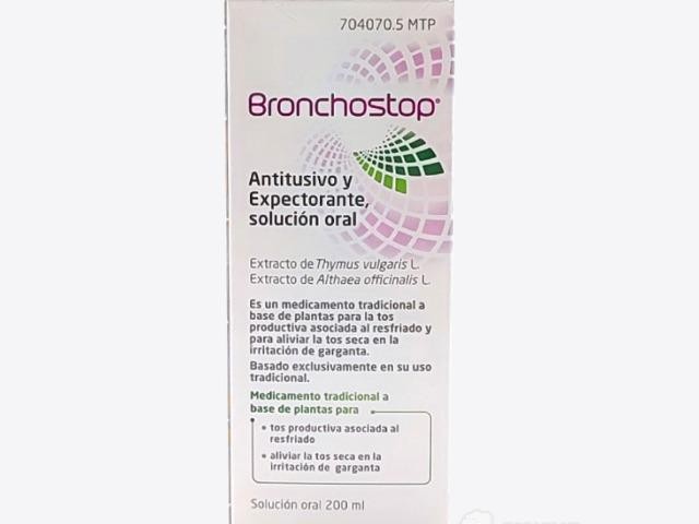 Bronchostop antitusivo y expectorante solución oral 200ml.