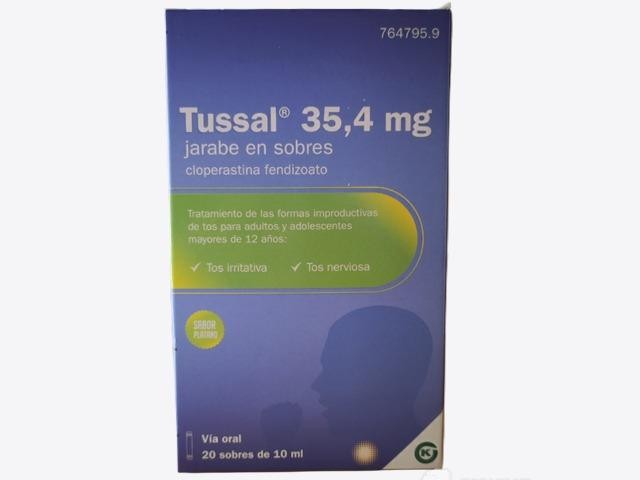 Tussal 35,4 mg jarabe en sobres 20 sobres de 10 ml