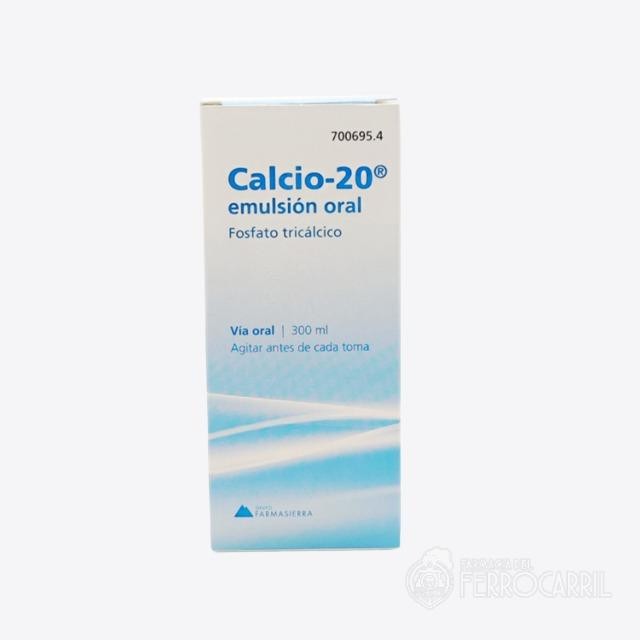 Calcio 20 emulsión oral 300 ml