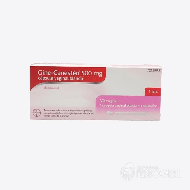 Gine-Canestén 500 mg, 1 Cápsula Vaginal