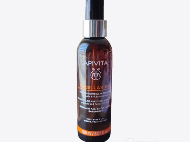 Apivita aceite en leche micelar limpiador rostro, ojos y labios 150 ml