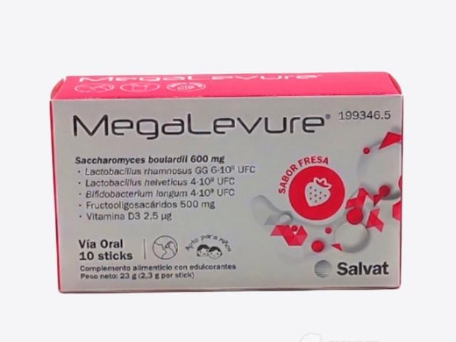 Megalevure sabor fresa 10 sticks