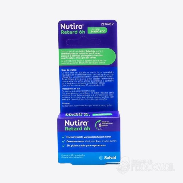 Nutira retard 6h 40 comprimidos