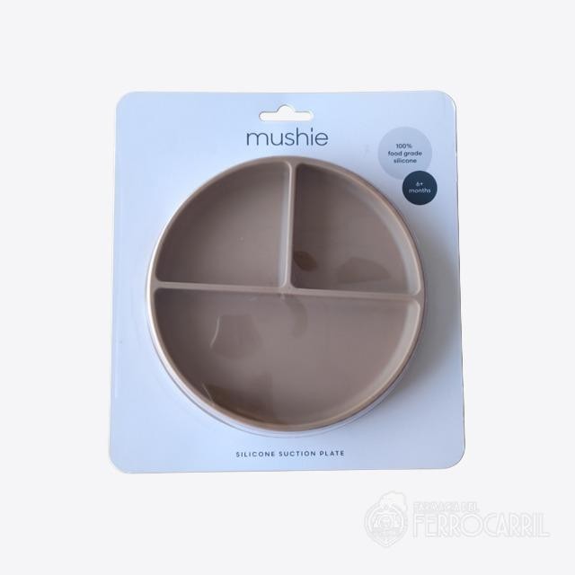 Mushie plato de silicona con ventosa en la base +6 meses