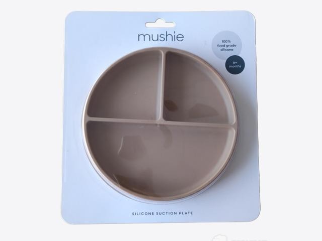 Mushie plato de silicona con ventosa en la base +6 meses