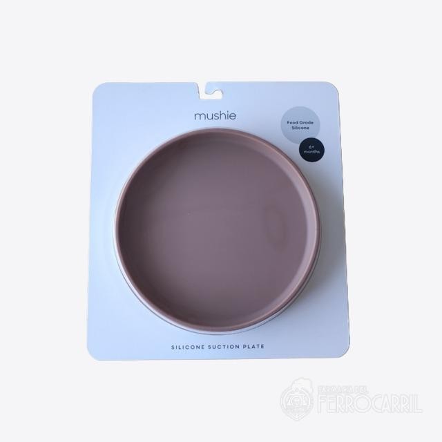 Mushie plato de silicona clásica con ventosa en la base +6 meses