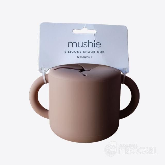 Mushie taza de snack silicona +12 meses