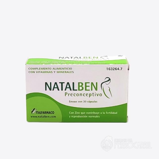 Natalben preconceptivo 30 cápsulas