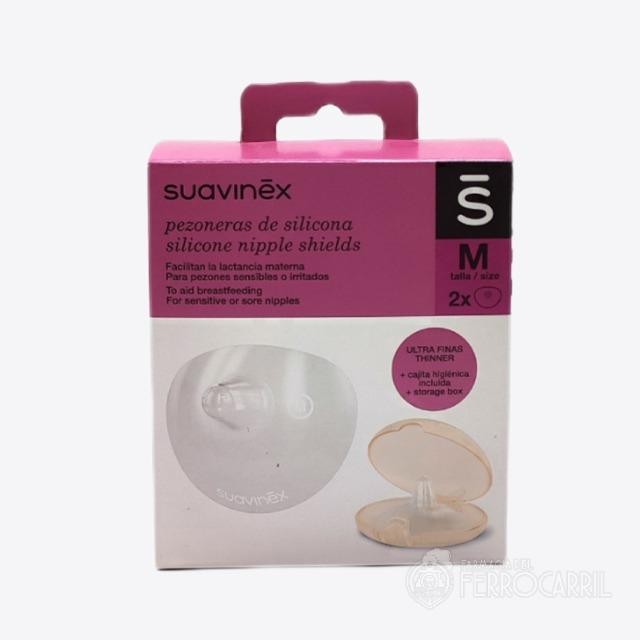 Suavinex pezoneras de silicona talla M (2 pezoneras por unidad)