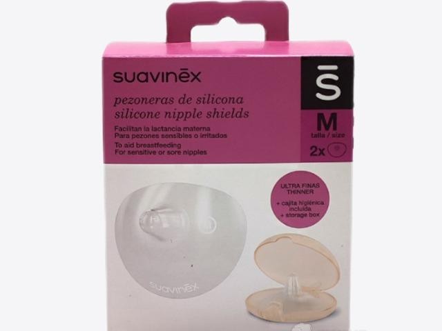 Suavinex pezoneras de silicona talla M (2 pezoneras por unidad)