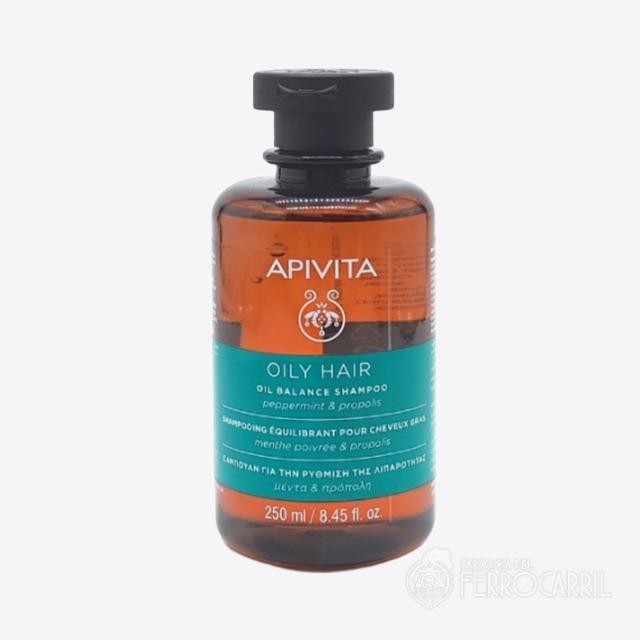Apivita champú equilibrador de grasa 250ml