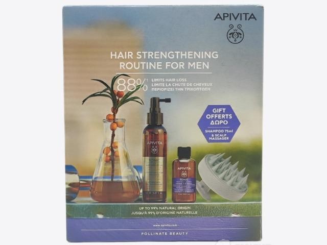 Apivita pack fortalecedor del cabello para hombre