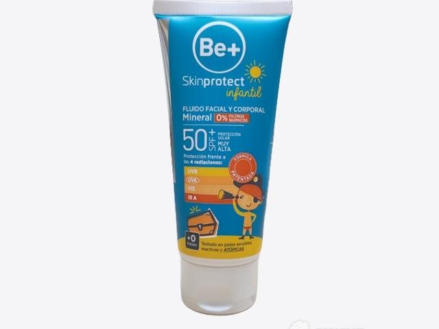 Be+ Skin protect infantil fluido facial y corporal SPF 50+