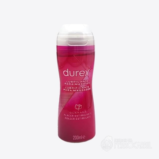 Durex lubricante guarana placer estimulante para masajes 200 ml