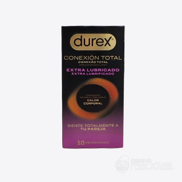 Durex conexión total extra lubricado 10 preservativos