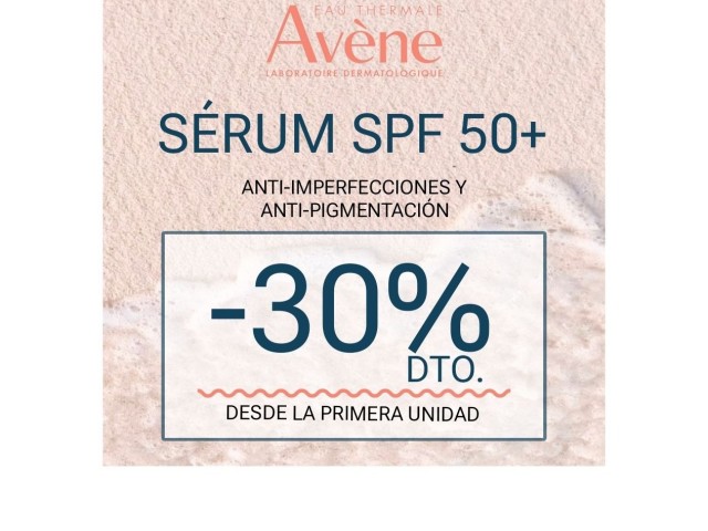 Avene Serum -30% dto desde la primera unidad